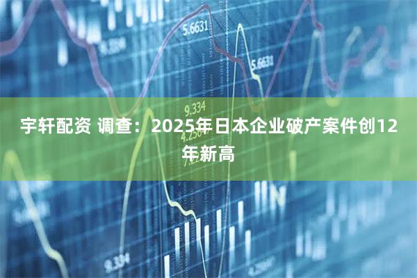 宇轩配资 调查：2025年日本企业破产案件创12年新高